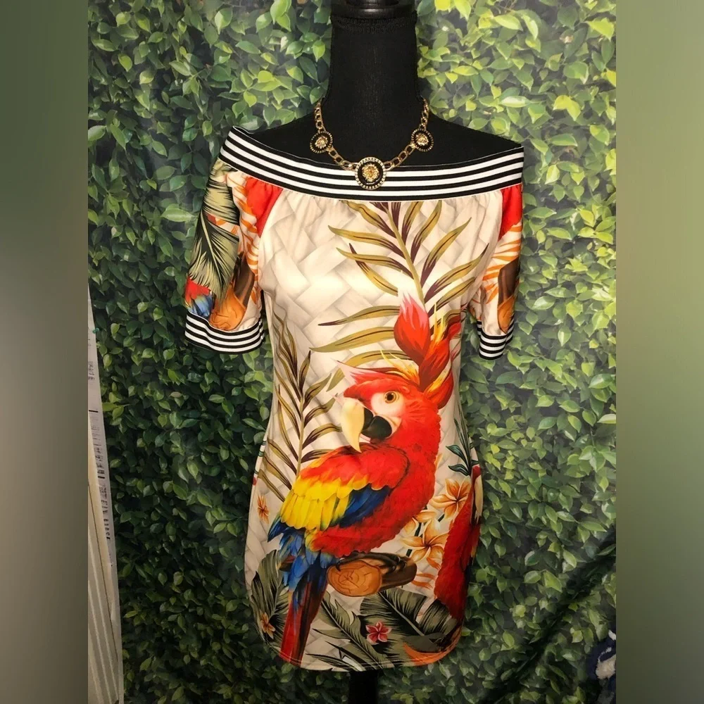 CBR Tropical Vacation Vibes Mini Dress Size XL - Picture 14 of 14